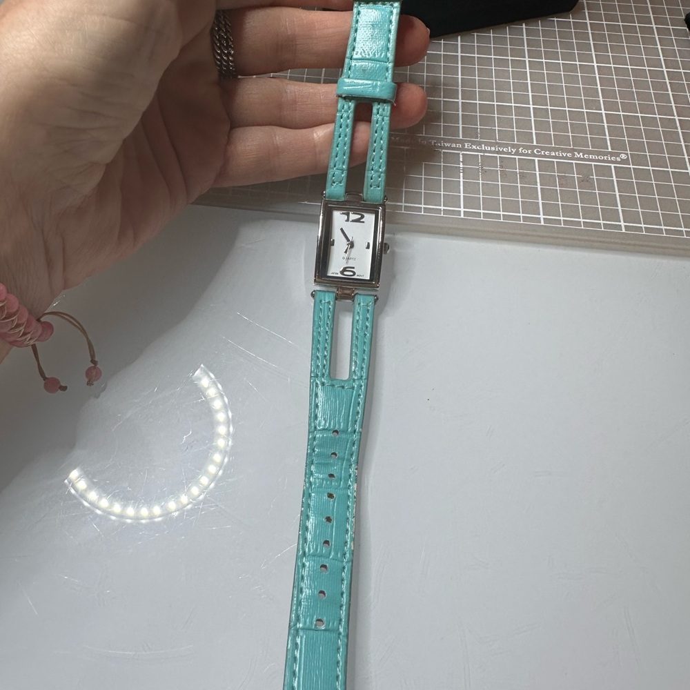 Turquoise leather Bracelet Watch